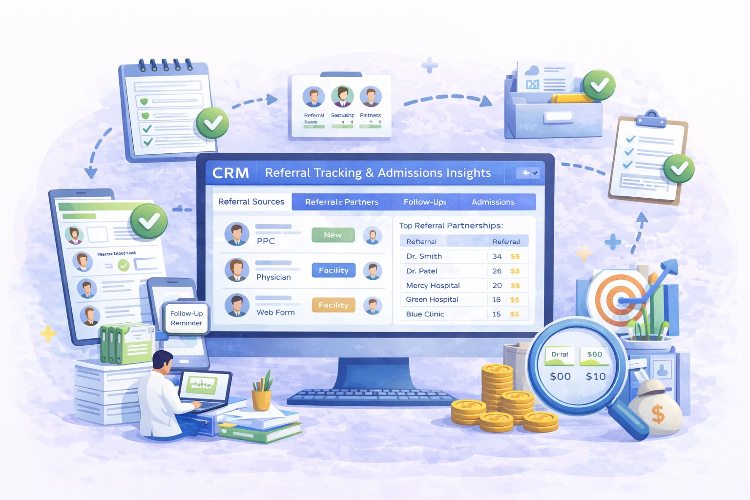 Referral Tracking & Admissions Insights